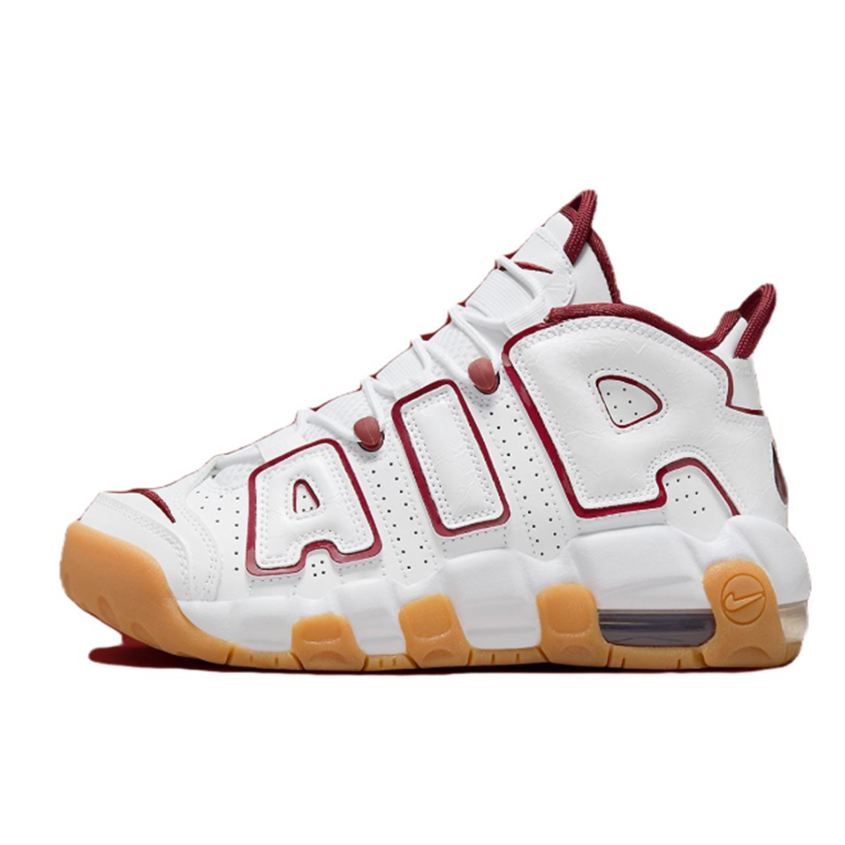 Cspace W Nike Air More Uptempo 白红大Air皮蓬篮球鞋FJ2846-100 - 图3