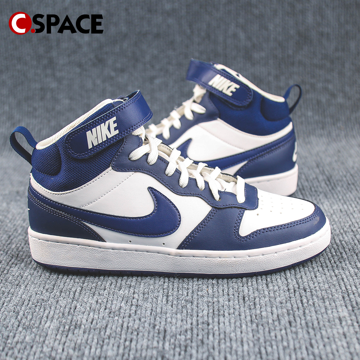 Cs  Nike Court Borough Mid 2 蓝白 休闲板鞋 CD7782-107 - 图0