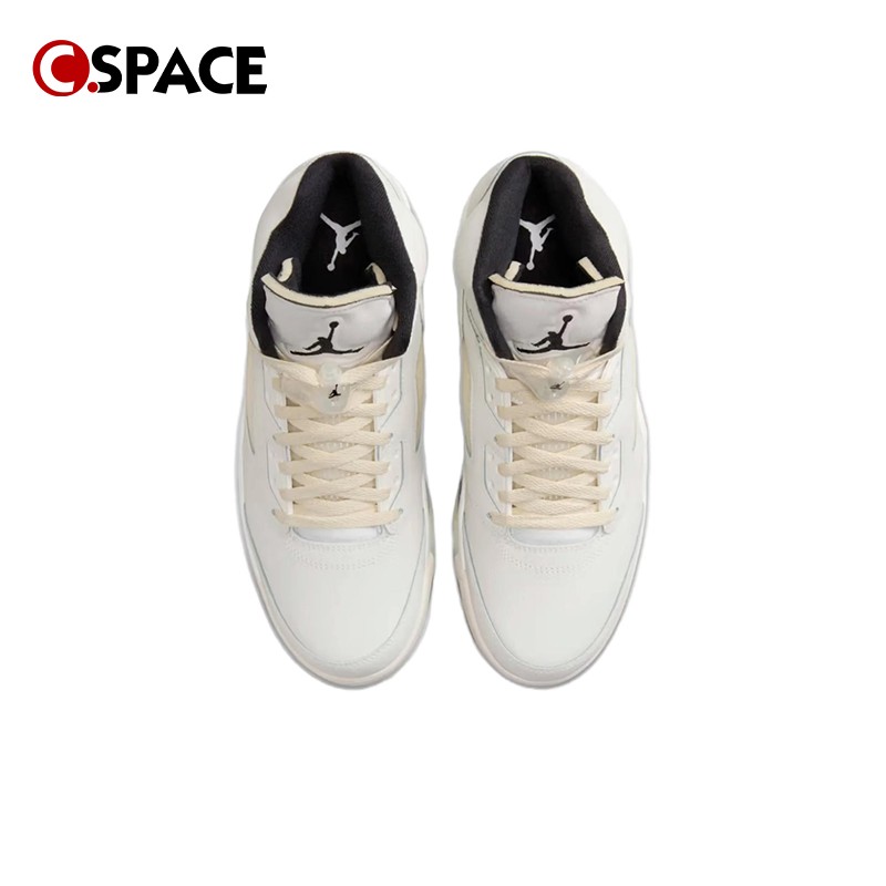 Cspace W Air Jordan 5 AJ5米棕色 复古篮球鞋 FN7405-100 - 图0