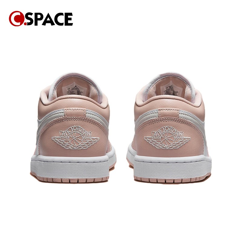 Cspace W Air Jordan 1 Low AJ1粉白 低帮 复古篮球鞋 DC0774-120 - 图0
