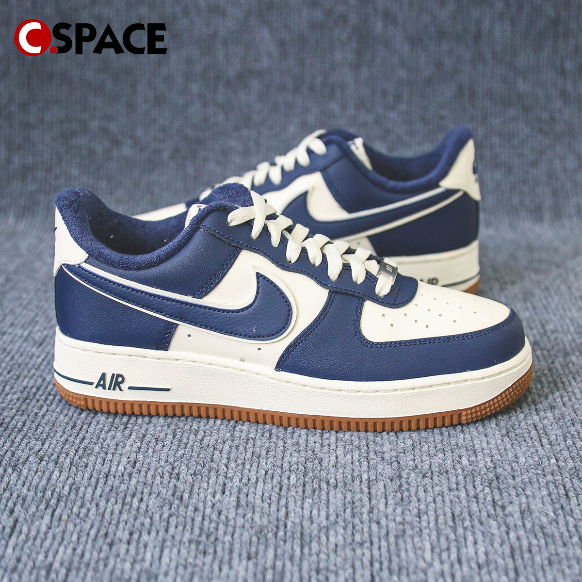 Cs Nike Air Force 1 Low AF1白蓝生胶底休闲板鞋 DQ7659-101-图0