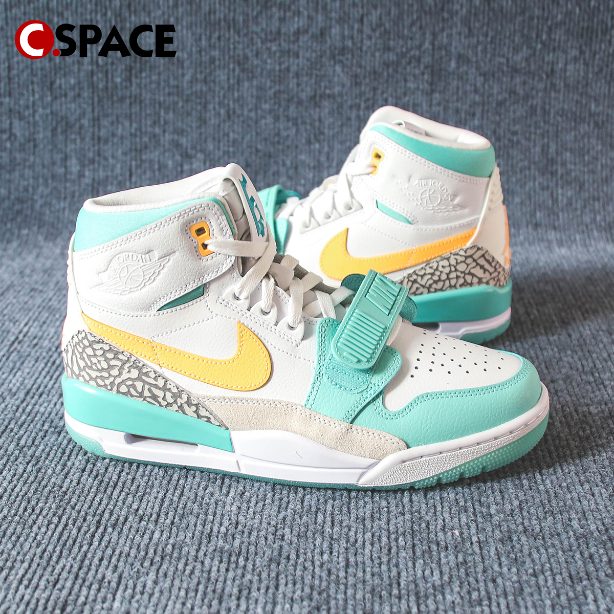 Cspace DR Air Jordan Legacy 312AJ312白绿高帮篮球鞋FV3625-181 - 图0