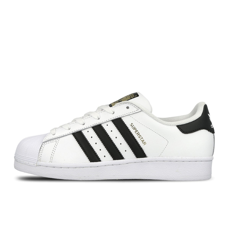 Cs Adidas SUPERSTAR 黑白金标贝壳头 休闲板鞋 EG4958 - 图3