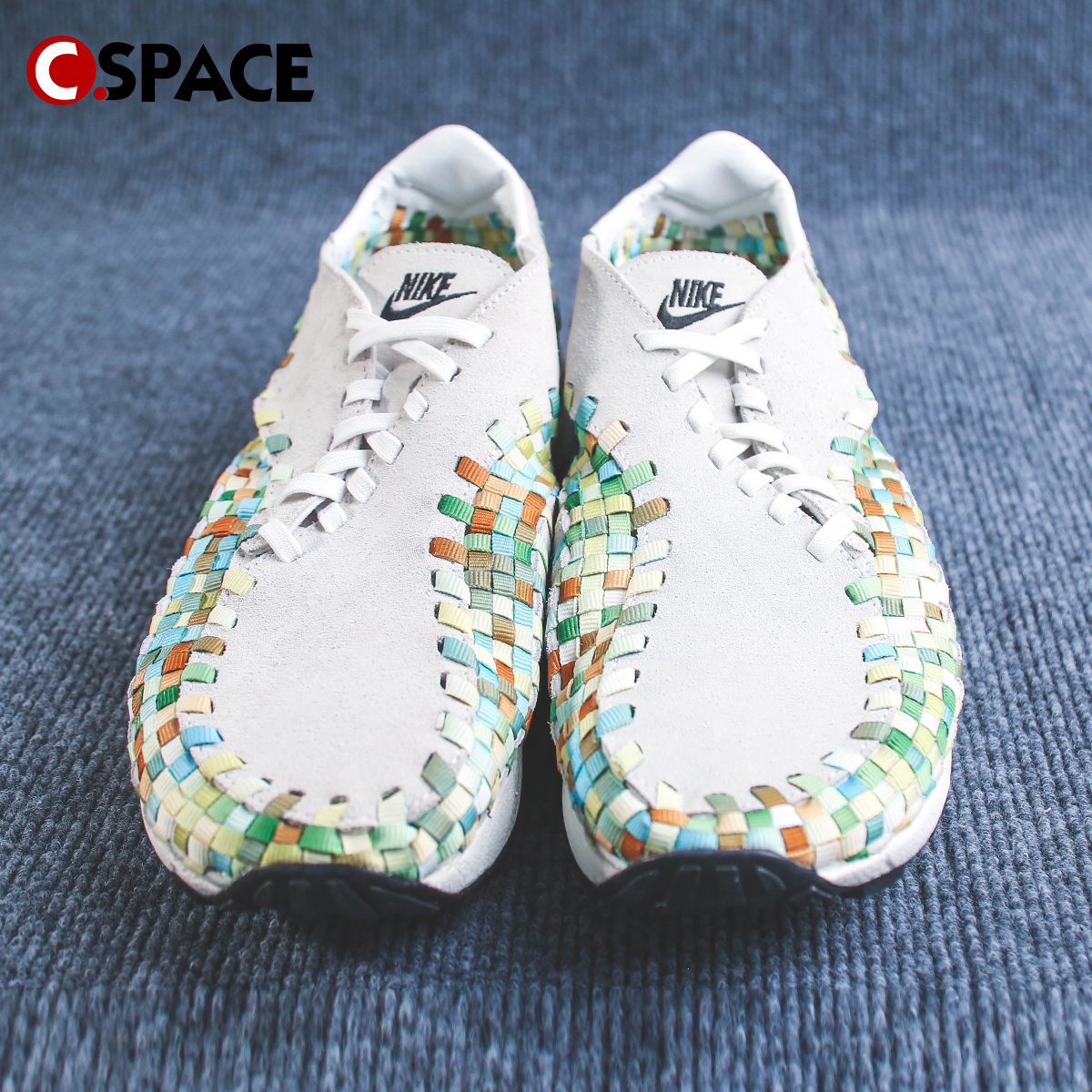 Cspace W Nike Air Footscape Woven 米彩 低帮跑步鞋 FB1959-101 - 图1