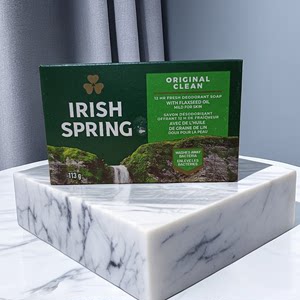 原装进口爱尔兰春天Irish Spring幸运草原味清洁香皂4块装