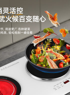 小霸王新款双头电磁炉电陶炉