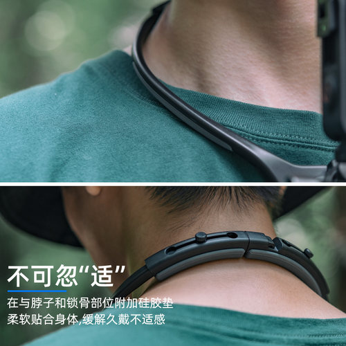 适用dji大疆gopro影石insta360运动相机脖挂action5pro胸挂底座acepro2挂脖支架胸前固定nano action 6 4配件 - 图2