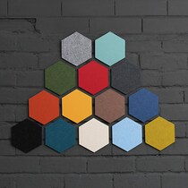 South Korea Creative Felt Hexagon Intellectual Board Multifunction Color Placement Wall Sticker Decorated Wall Trim