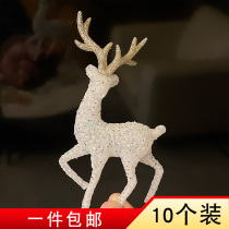 Cake Decoration Pendulum Pieces Crystal Deer Baked cake Scene Costume Costume for Christmas Decorative Deer plug-in Inserts Pendulum pieces