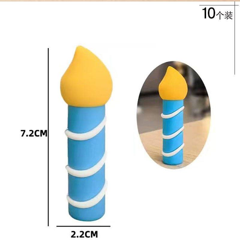 2025新款生日软胶蜡烛蛋糕装饰插件网红火苗数字蜡烛1插件摆件,淘宝优惠券,粉丝福利购,淘宝优惠卷
