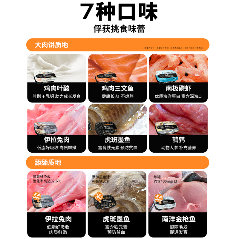 Toptrees领先猫罐头主食罐生骨肉猫饭湿粮肉酱包成幼猫营养增肥猫-图0