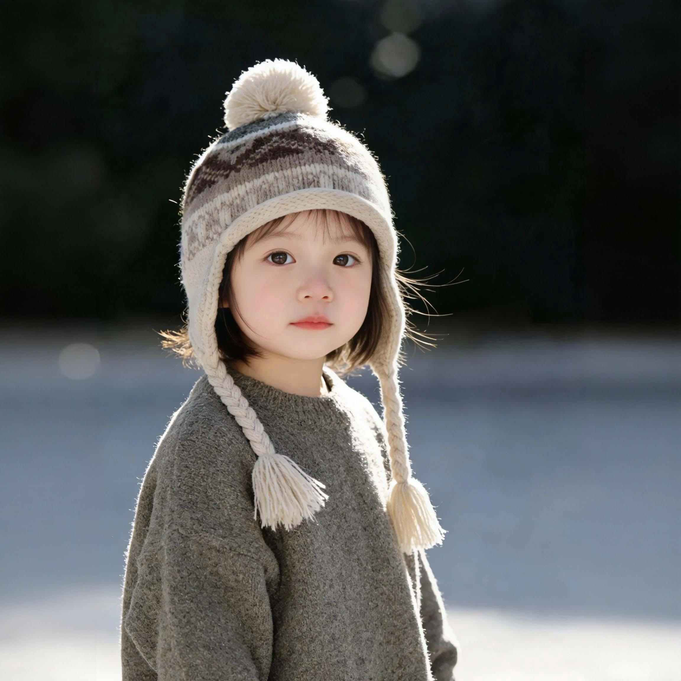 复古费尔岛儿童帽子秋冬季保暖加厚针织护耳帽男女宝宝可爱毛线帽,淘宝优惠券,粉丝福利购,淘宝优惠卷