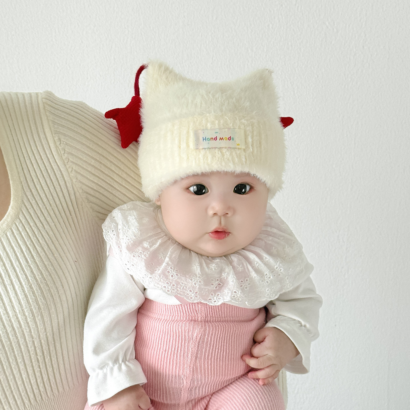 宝宝帽子秋冬季保暖加厚针织套头帽男女儿童韩版出游防风毛线帽潮,淘宝优惠券,粉丝福利购,淘宝优惠卷