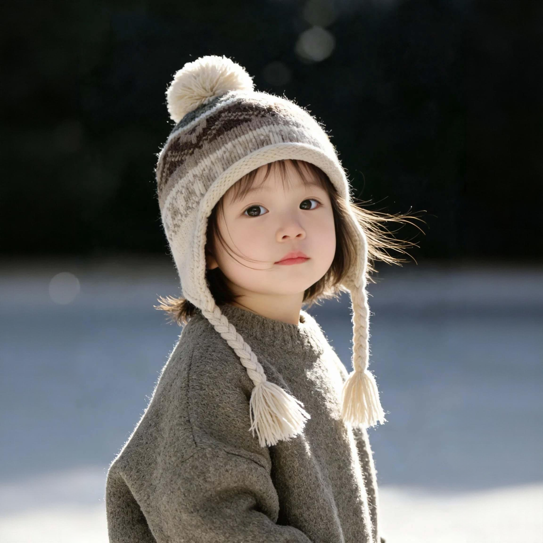 复古费尔岛儿童帽子秋冬季保暖加厚针织护耳帽男女宝宝可爱毛线帽,淘宝优惠券,粉丝福利购,淘宝优惠卷
