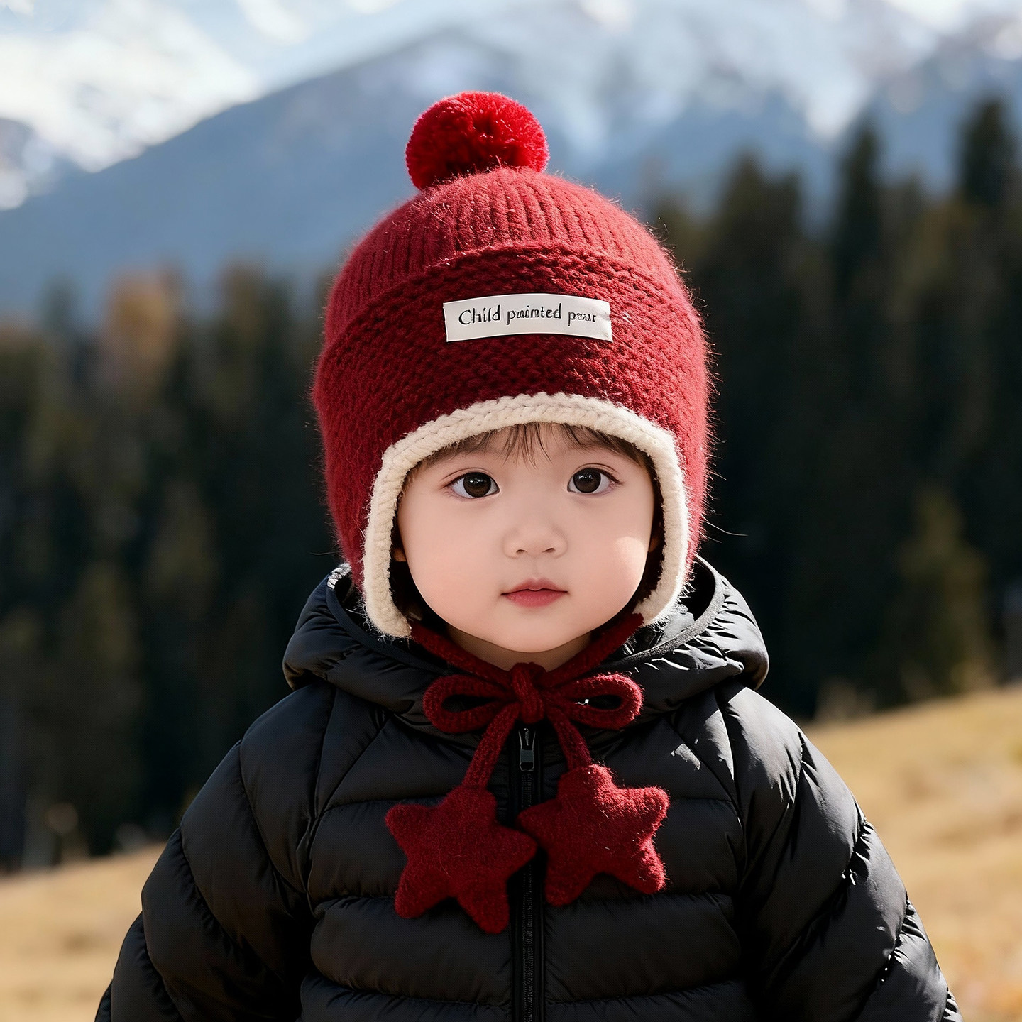 儿童帽子秋冬季保暖加厚针织护耳帽男女宝宝可爱防风毛线韩版帽潮,淘宝优惠券,粉丝福利购,淘宝优惠卷