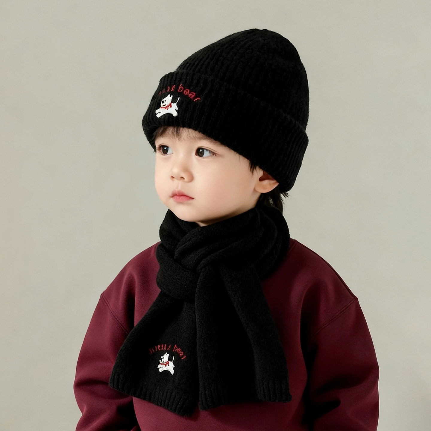 儿童帽子秋冬季保暖加厚针织套头帽男女宝宝出游防风护耳毛线帽潮,淘宝优惠券,粉丝福利购,淘宝优惠卷