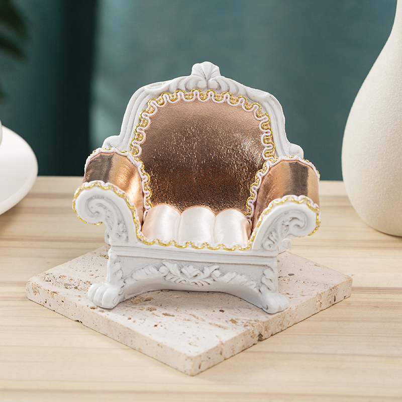 佛牌供奉台兵人娃娃座椅耳环戒指耳钉收纳盒树脂工艺品沙发摆件 - 图1