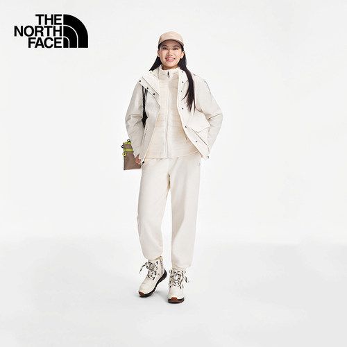 预【经典款】北面女羽绒三合一冲锋衣鹅绒防水TheNorthFace|8GK7 - 图0