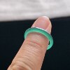Natural A-grade ice denim blue jade plain ring