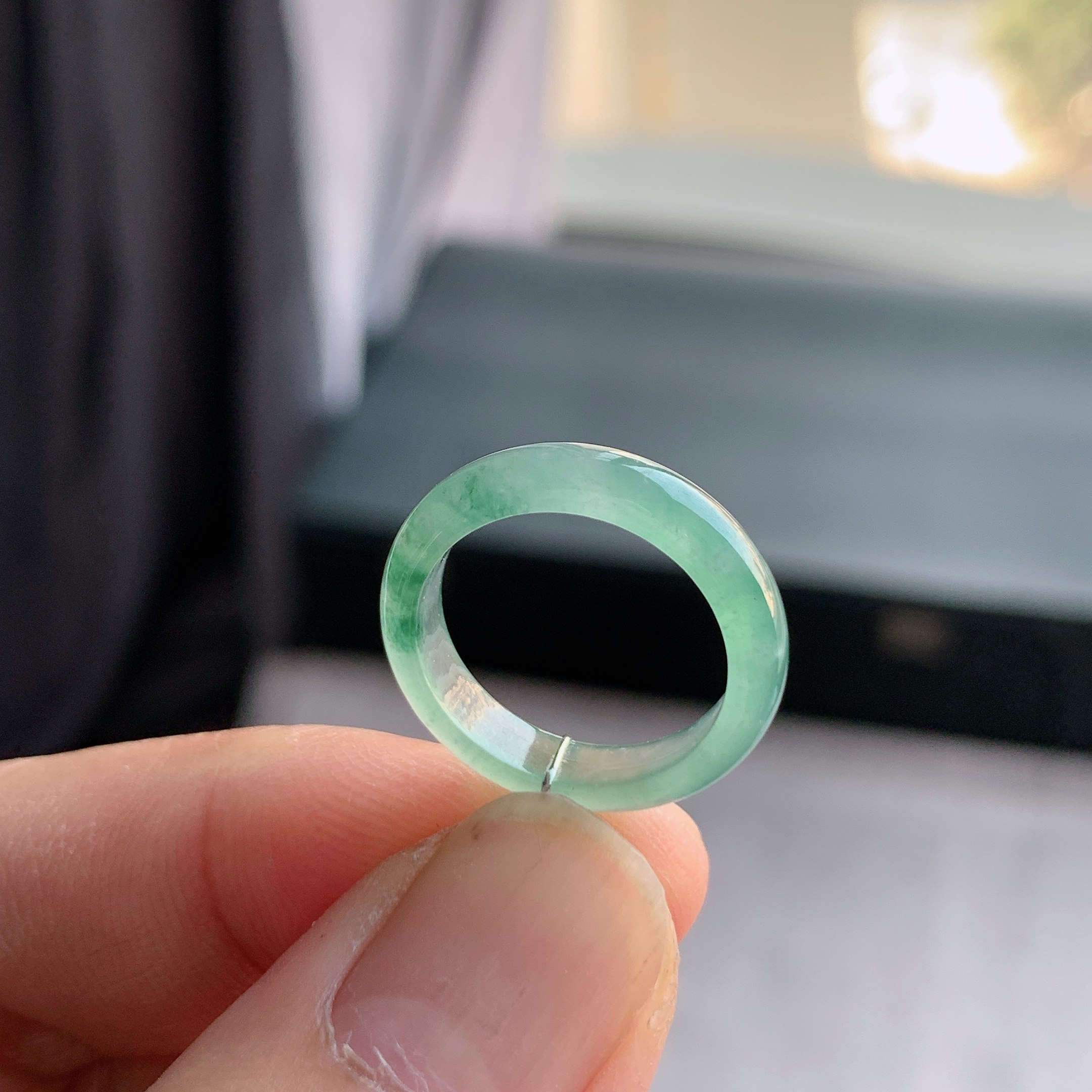 天然A货翡翠 冰种11号冰飘花戒指指环戒圈32000885,淘宝优惠券,粉丝福利购,淘宝优惠卷