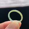 Natural A-grade ice yellow jade ring