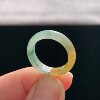 Myanmar A-grade ice waxy yellow jade ring