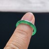 Natural A-grade ice lake green jadeite ring