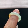 Myanmar A-grade ice waxy yellow jade ring