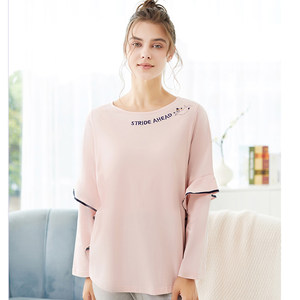 乔妮雅月子服纯棉产后春夏薄款怀孕舒适透气睡衣孕妇家居服哺乳衣