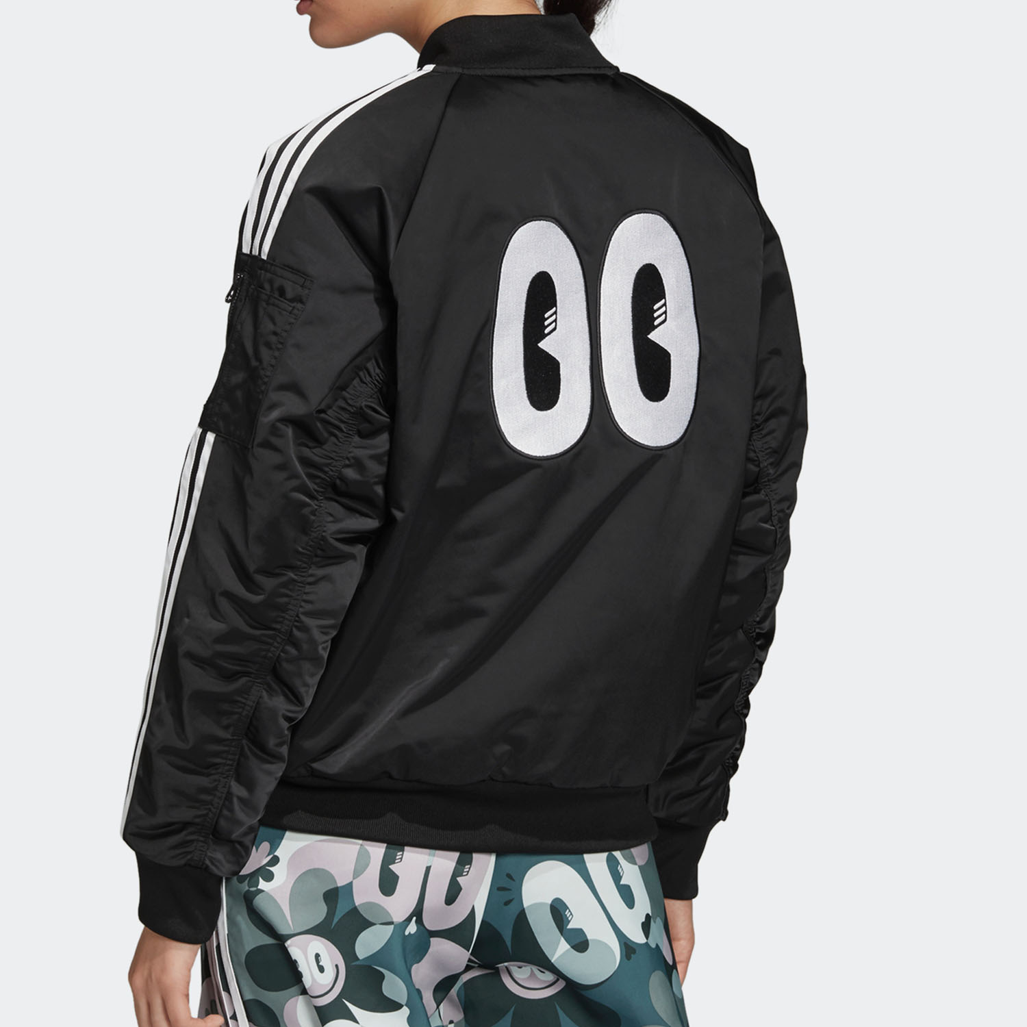 Adidas/阿迪达斯正品 BOMBER JACKET 女子休闲运动夹克外套DV2666 - 图1