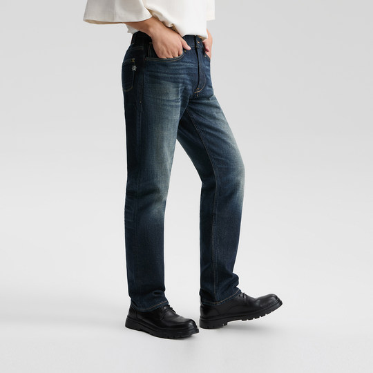 【张凌赫代言】Lee商场款25冬新726标准直筒日本Kaihara男牛仔裤