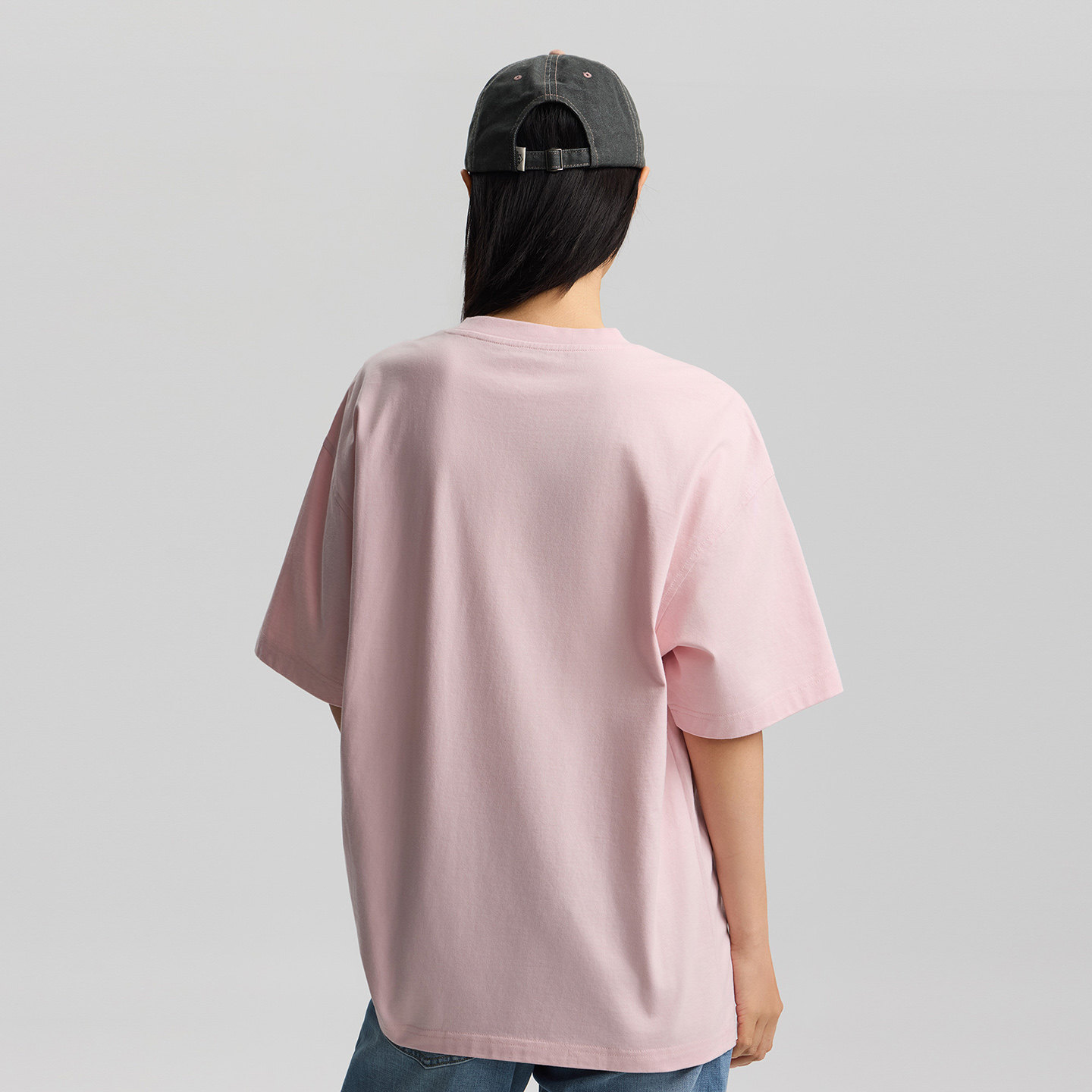 Lee26春夏新品宽松版圆领丝带框架图案女短袖T恤休闲LWT0122944LE,淘宝优惠券,粉丝福利购,淘宝优惠卷