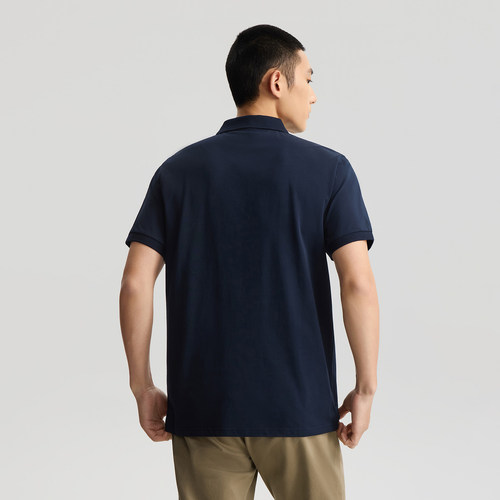 Lee26夏新翻领小Logo徽标男复古撞色防晒短袖polo衫LMT012295210 - 图0