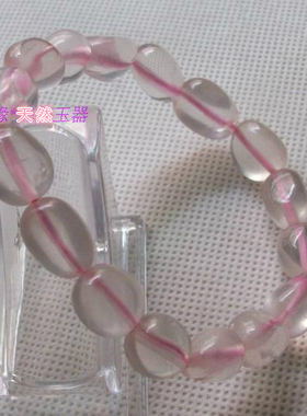粉红色水晶手链招桃花爱情石