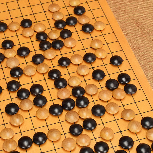御圣实木围棋子天然石高档木质围棋棋子酸枝/檀木实木黑白棋361颗 - 图3