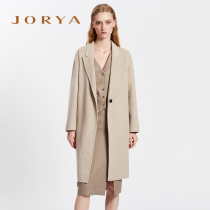 JORYA mall with the same autumn and winter suits over the top of a grain button with a long cashmere coat N141303C