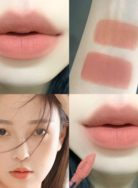 高级显白奶茶色杏仁裸色唇釉滋润哑光雾面持久不易脱色大牌款平价
