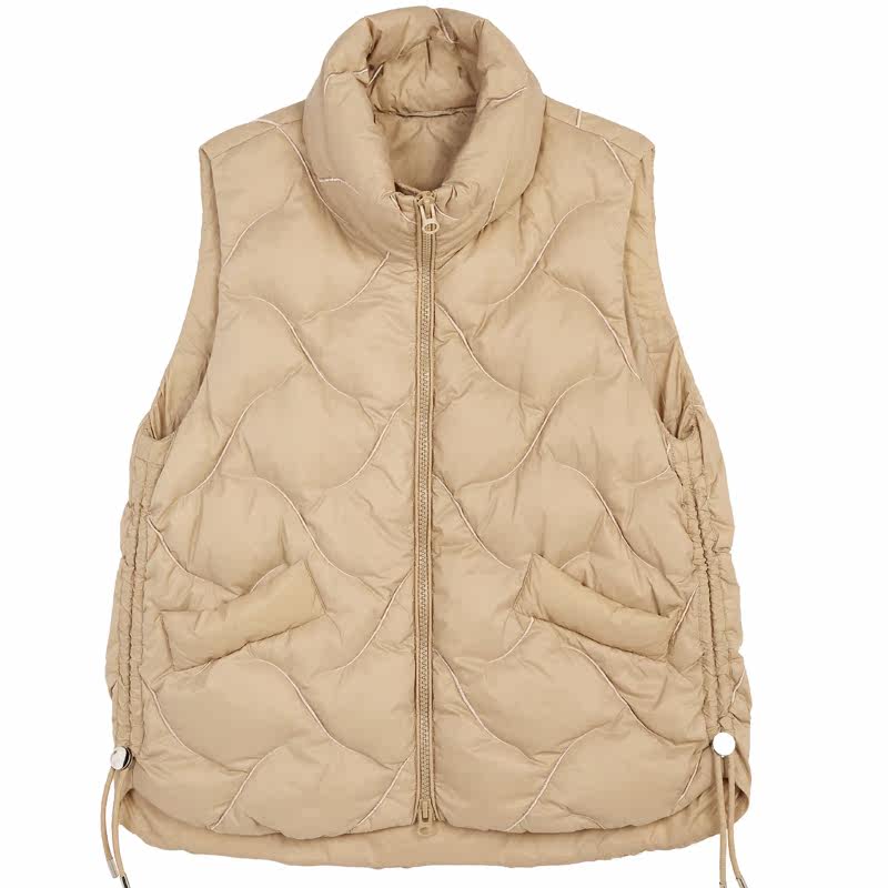 米兰登中老年女装时尚白鸭绒马夹 米兰登服饰中老年女装