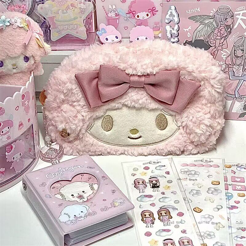 新款卡通笔袋日系小羊高颜值女生美乐蒂笔袋刺绣小清新云朵文具袋,淘宝优惠券,粉丝福利购,淘宝优惠卷