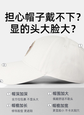 【特惠】棒球帽女简约时尚鸭舌帽男户外遮阳显脸小高尔夫帽子