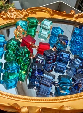 光工水晶方糖手链陨石原创