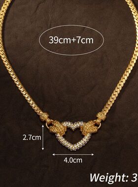 中古风镂空项链耳饰套装复古做旧项链套装复古重工套装