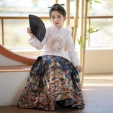 Флисовый комплект, детский демисезонный пуховик, демисезонное зимнее ханьфу, китайский стиль