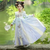 Ханьфу, детская юбка, платье для принцессы, осеннее, детская одежда
