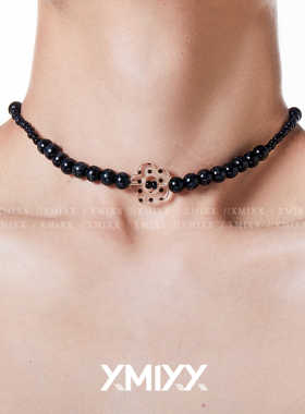 超酷XMIXX设计辣妹颈链黑玛瑙