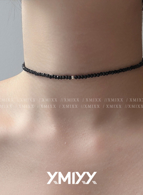 高级感天然3mm极简风颈链925银