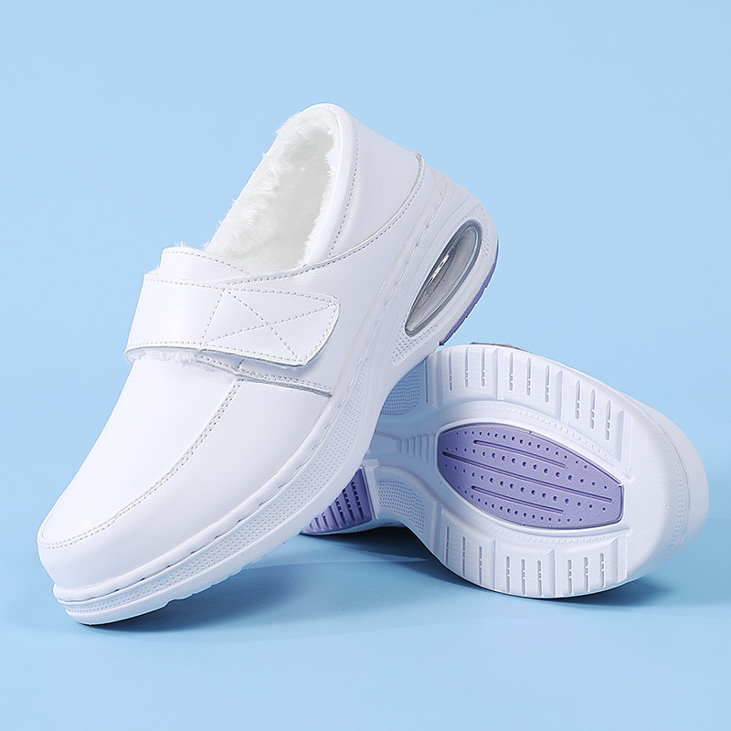 冬款真皮护士鞋 不累脚透气防臭增高气垫厚底33-42码镂空两穿单鞋,淘宝优惠券,粉丝福利购,淘宝优惠卷