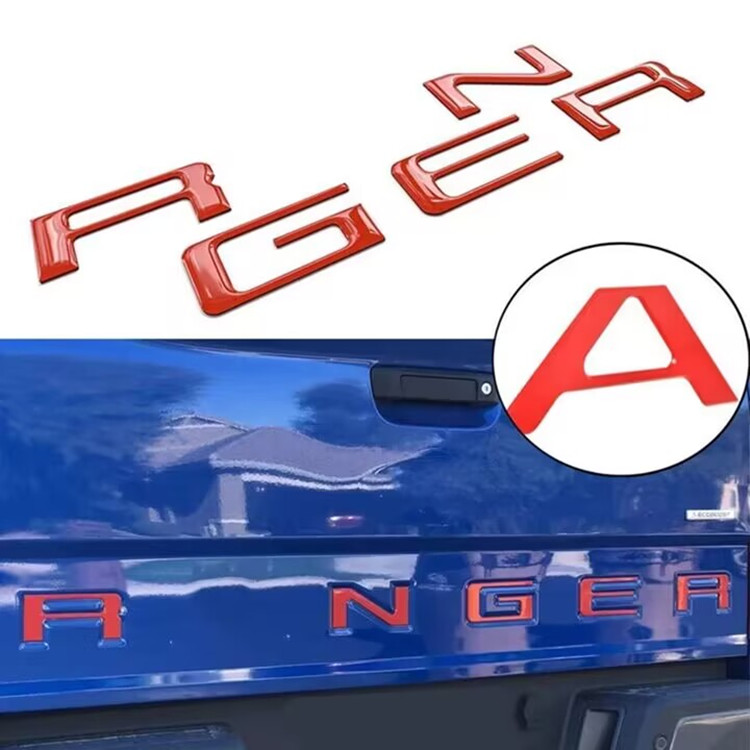适用于2023年福特RANGER T9皮卡改装车尾RANGER字母贴 尾门装饰贴 - 图1