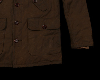 RL RUGBY Early Heavy Industry Washed Oil Waxed Cloth Thin Cotton Farm Work Coat Jacket Absolute