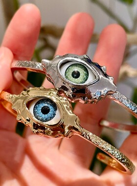 欧美浮夸美学眼睛手镯